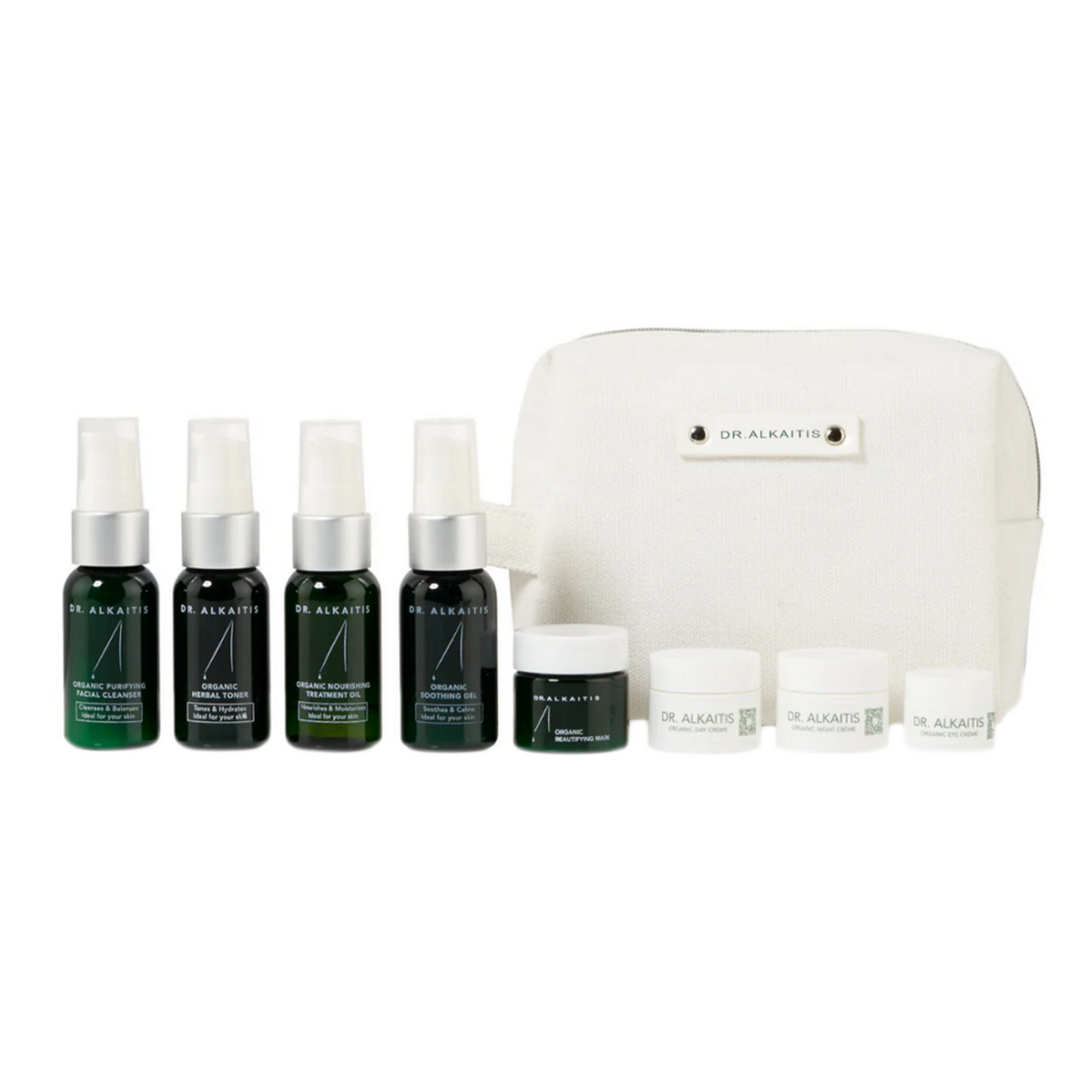 Dr Alkaitis 8-Piece Deluxe Organic Travel Kit