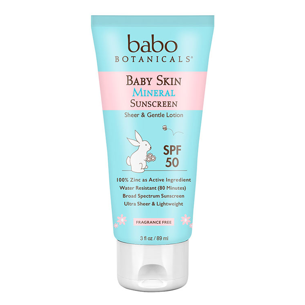 Babo Botanicals Sensitive Baby Mineral Sonnenschutzlotion LSF 50