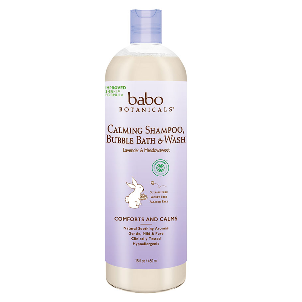 Babo Botanicals Beruhigendes Baby-Schaumbad und Waschmittel