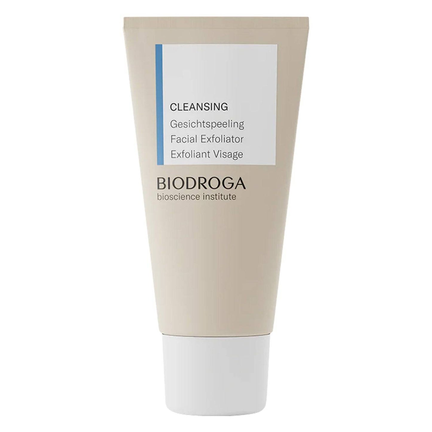 Esfoliador facial de limpeza biodroga