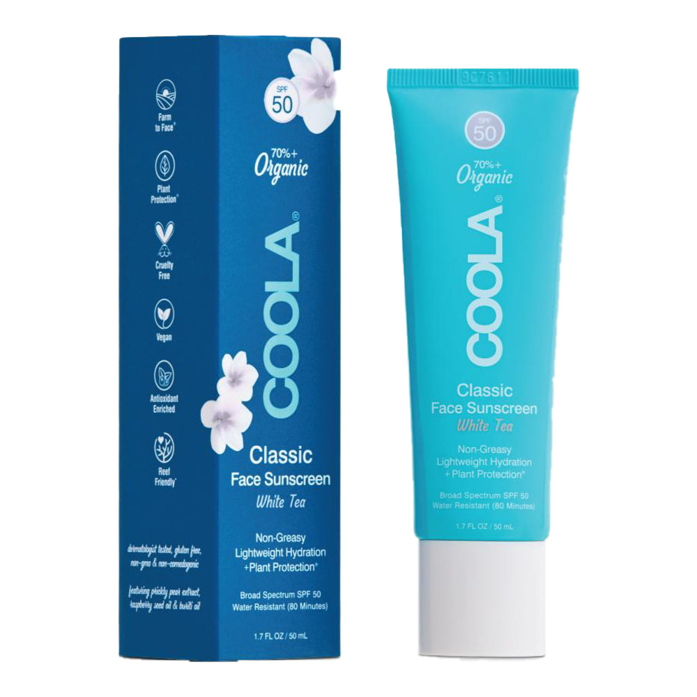 Coola Face Sport SPF50 Weißer Tee Feuchtigkeitscreme