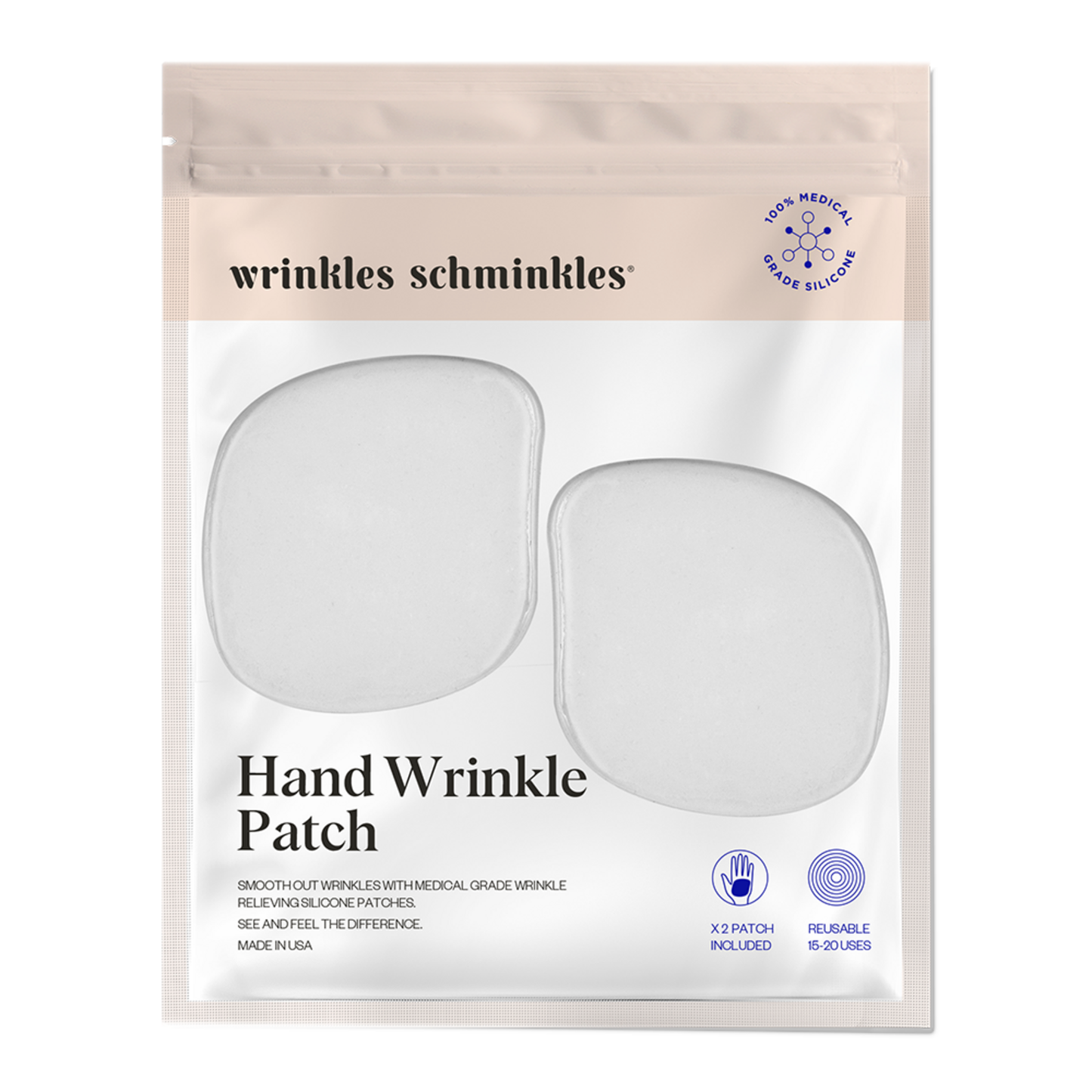 Rimpels schminkles handpatches