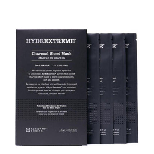 Consonant HydrExtreme Charcoal Sheet Mask Box mit 4 Masken