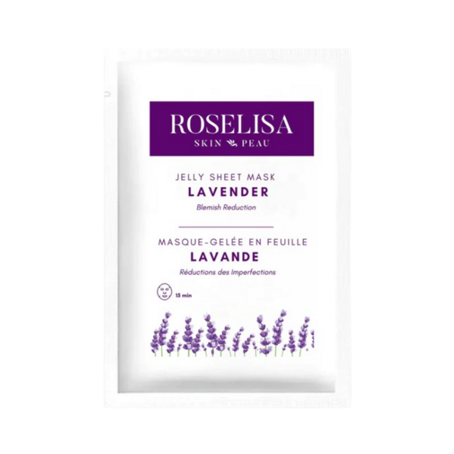 Roselisa Jelly Sheet-Maske – Lavendel