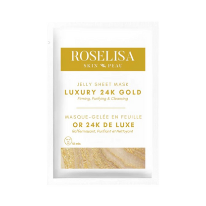 Roselisa Jelly Sheet-Maske – Luxus 24 Karat Gold