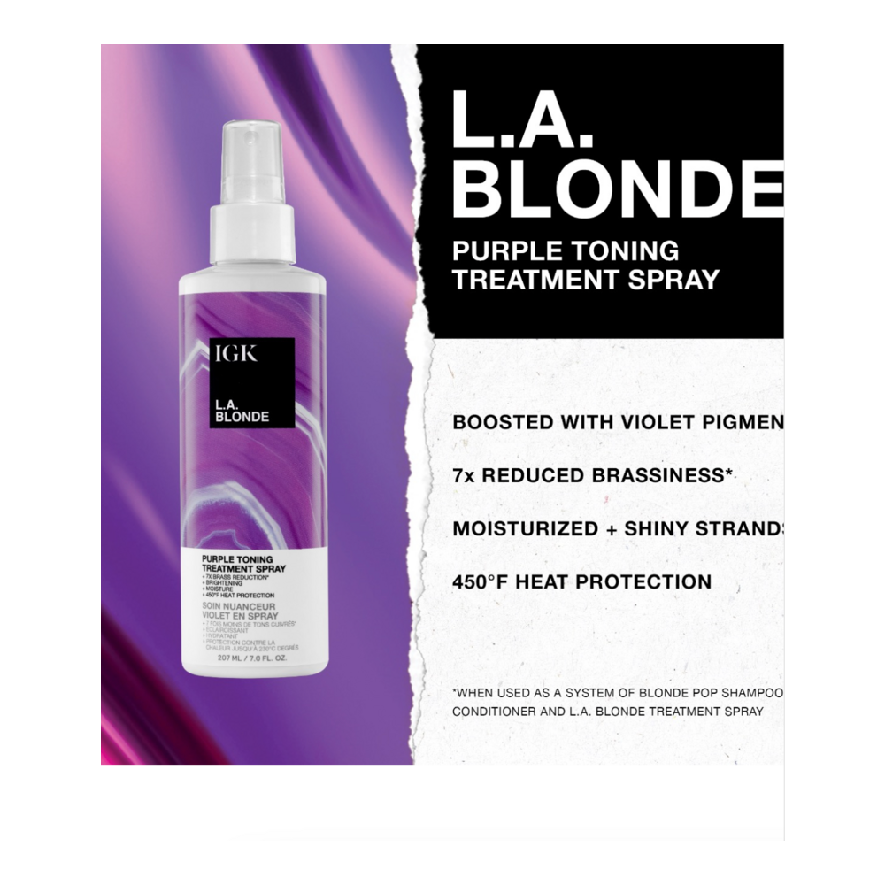 IGK Hair La Blonde Purple Toning Treatment Spray