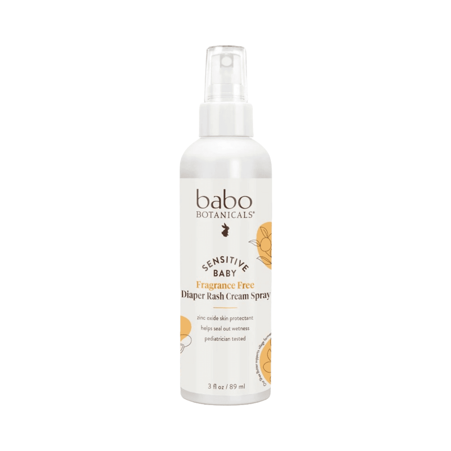 Babo Botanicals Sensitive Baby Fragrance Free Diaper Rash Cream Spray