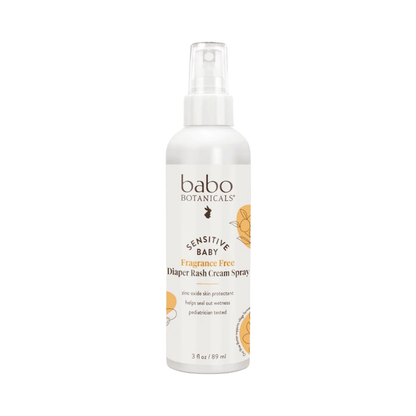 Babo Botanicals Sensitive Baby Fragrance Free Diaper Rash Cream Spray