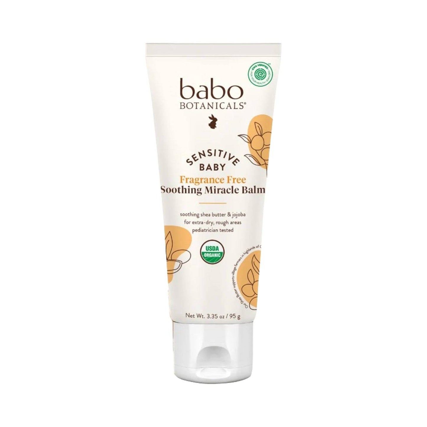 Babo Botanicals Sensitive Baby Fragrance Free Soothing Miracle Balm