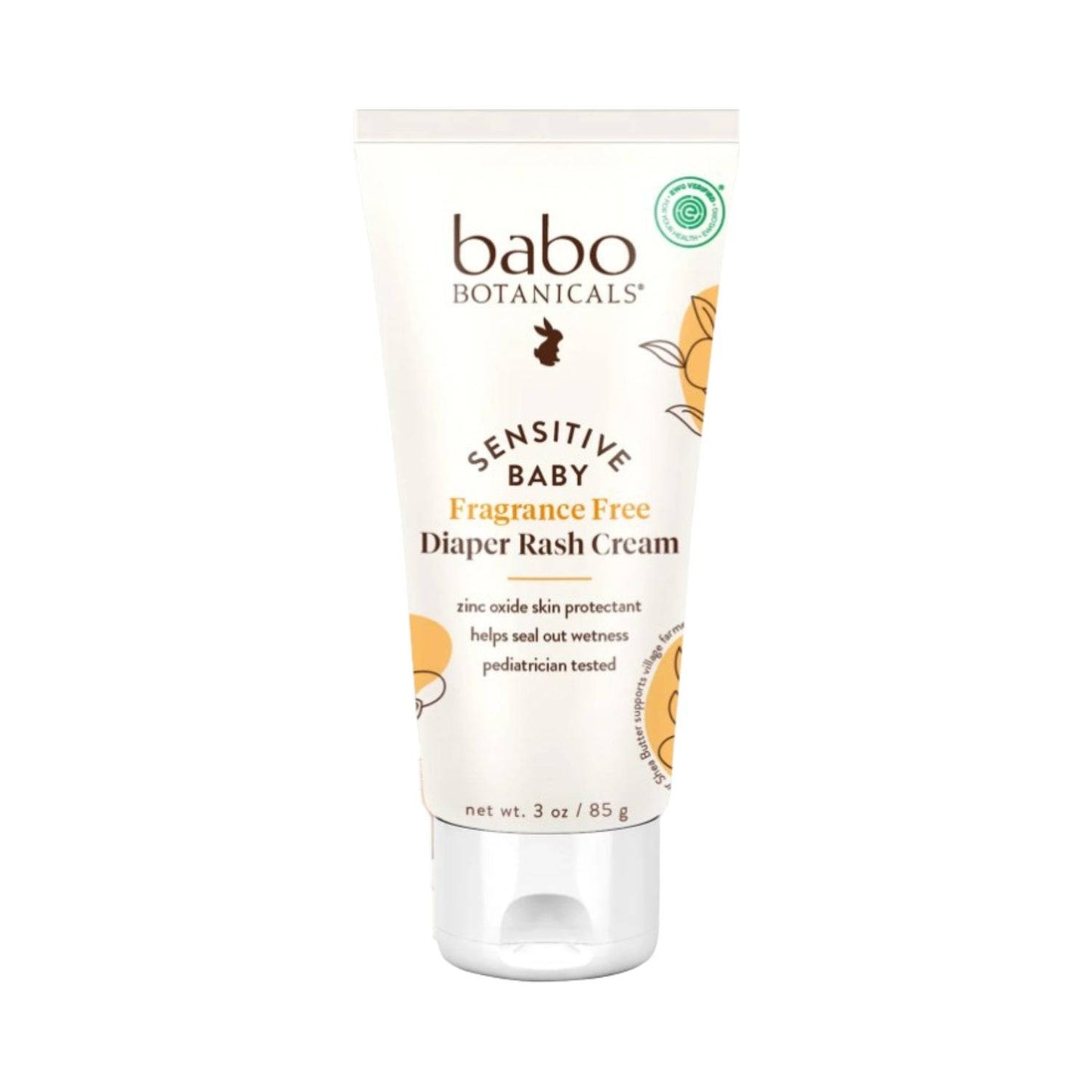 Babo Botanicals Sensitive Baby Zinc Diaper Cream - Fragrance Free