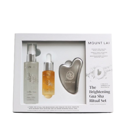 Mount Lai Das aufhellende Gua Sha-Essentials-Set aus Edelstahl