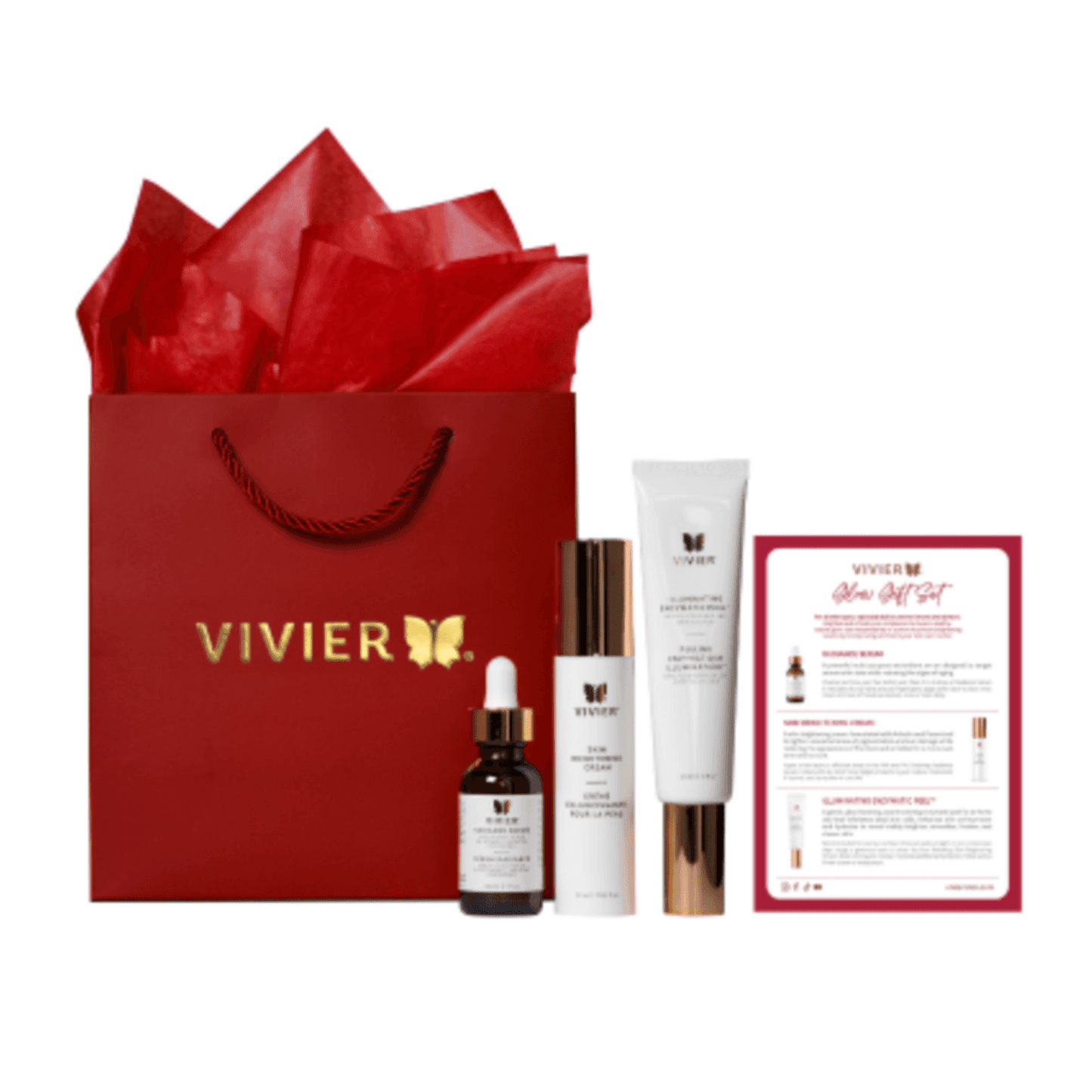 Vivierskin l'ensemble de cadeaux Glow