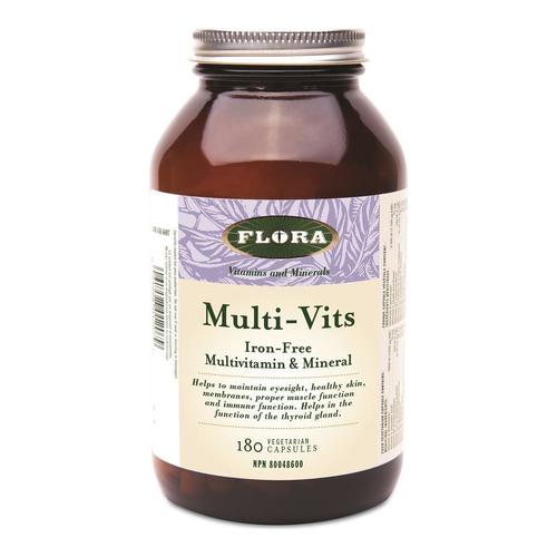 Flora Multi-Vvits Iron Iron Free Multivitamin e formula minerale