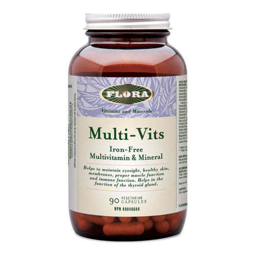 Flora multi-vits jernfri multivitamin og mineralformel